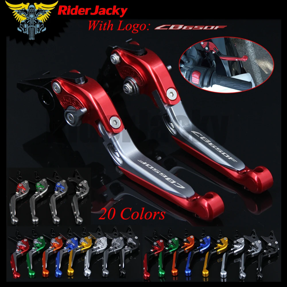 RiderJacky LOGO "CB650F" Motorcycle CNC Brake Clutch Levers For Honda CB650F 2014-2018 2016 2017 Adjustable Extendable Foldable
RiderJacky LOGO "CB650F" Motorcycle CNC Brake Clutch Levers For Honda CB650F 2014-2018 2016 2017 Adjustable Extendable Foldable