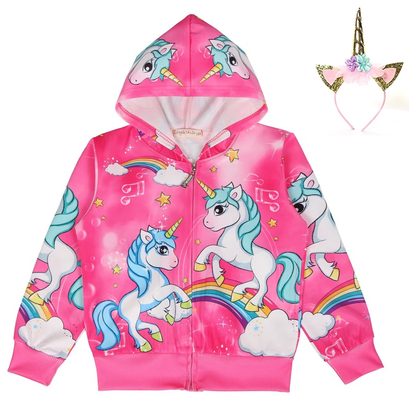 New Children girls Moana unicornio zipper cardigan Coat Cartoon unicorn Hooded Jacket For Boys Girl Kids hoodie with Headband
New Children girls Moana unicornio zipper cardigan Coat Cartoon unicorn Hooded Jacket For Boys Girl Kids hoodie with Headband