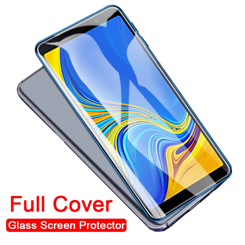 Полное защитное закаленное стекло для Samsung Galaxy A7 2018 A70 A720 A750F A 7 2017 70 2019 Защитная