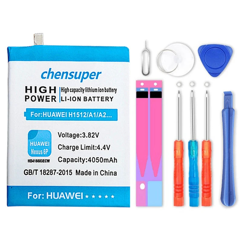 2018 NEW 4050mAh Battery HB416683ECW For Huawei Ascend Nexus 6P Angler H1511 H1512
2018 NEW 4050mAh Battery HB416683ECW For Huawei Ascend Nexus 6P Angler H1511 H1512