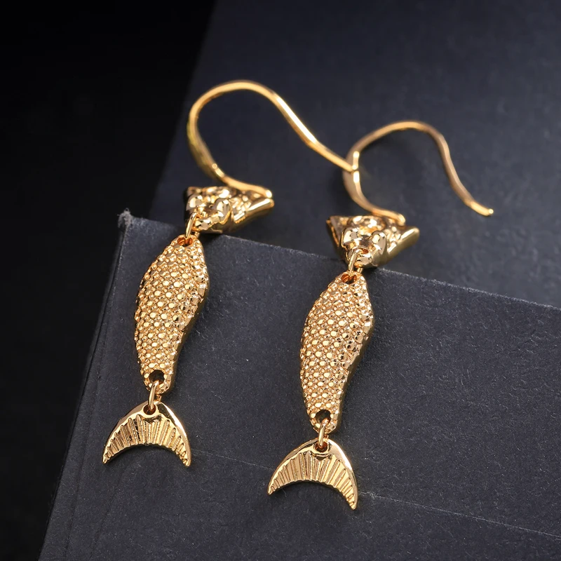 KISS ME Gold Color Earrings Korean Fashion Zinc Alloy Mermaid Drop Earrings Fashion Accessories
KISS ME Gold Color Earrings Korean Fashion Zinc Alloy Mermaid Drop Earrings Fashion Accessories