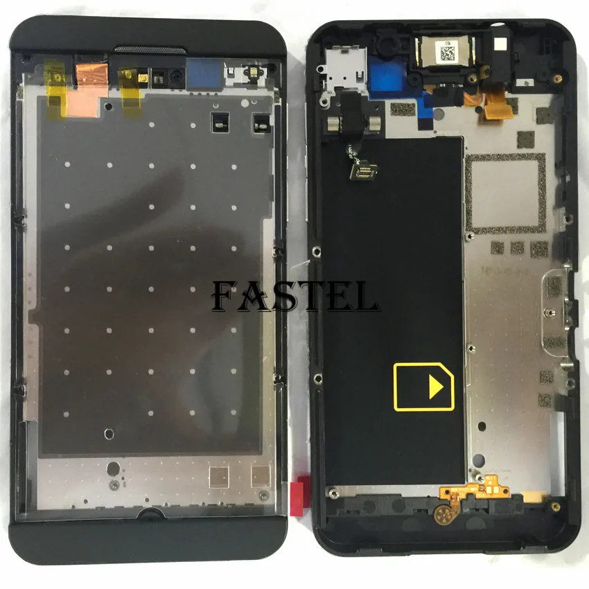 HKFASTEL для BlackBerry Z10 оригинальный телефон Передняя средняя рамка Корпус + задняя