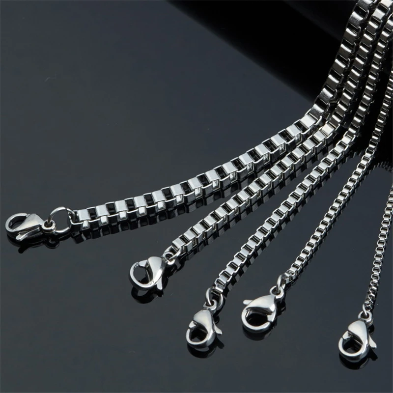 RONGQING 10pcs/lot NEW 361L Stainless Steel 3mm Box Necklace Chain for DIY Jewelry Making Accessories
RONGQING 10pcs/lot NEW 361L Stainless Steel 3mm Box Necklace Chain for DIY Jewelry Making Accessories