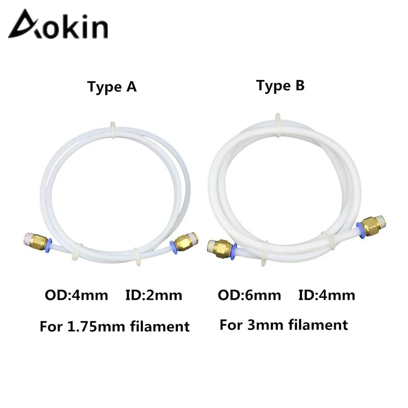 Aokin 1 м PTFE трубные соединители для труб 3D принтеры части j-головки Hotend для V5 V6 1,75 мм 3,0 мм нити длинной части экструдера
Aokin 1 м PTFE трубные соединители для труб 3D принтеры части j-головки Hotend для V5 V6 1,75 мм 3,0 мм нити длинной части экструдера