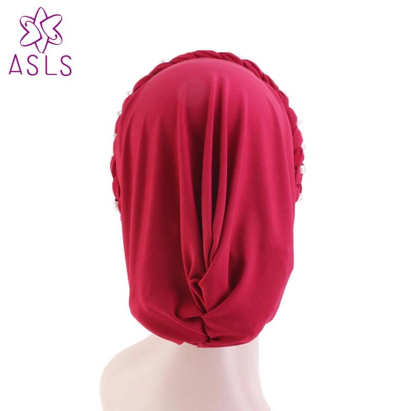 2019 New Style Women Beaded braid Bandanas Headwear Cap Muslim Turban Fashion Ladies Chemo Cap Hair Accessories
2019 New Style Women Beaded braid Bandanas Headwear Cap Muslim Turban Fashion Ladies Chemo Cap Hair Accessories