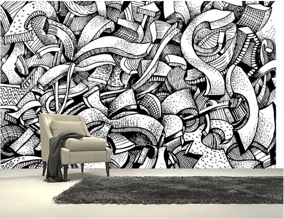 Custom 3D art wallpaper, Graffiti Art Urban murals for apartment building in the background of the wall vinyl papel de parede
Custom 3D art wallpaper, Graffiti Art Urban murals for apartment building in the background of the wall vinyl papel de parede