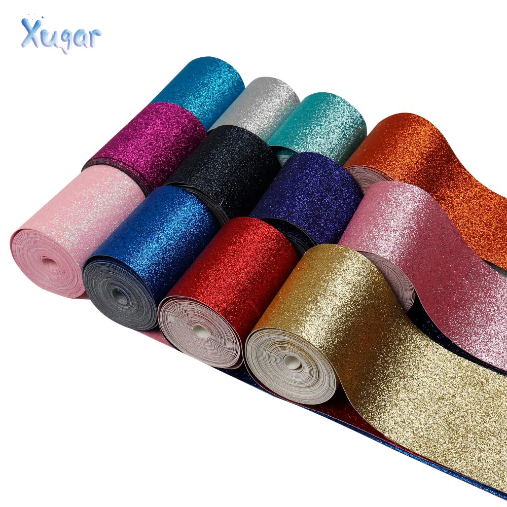 Xugar 2Yards/roll 3''(75mm) Glitter Shiny Leather Ribbons Leather Fabric Ribbons DIY Hairbows Accessories Materials Gift Package
Xugar 2Yards/roll 3''(75mm) Glitter Shiny Leather Ribbons Leather Fabric Ribbons DIY Hairbows Accessories Materials Gift Package