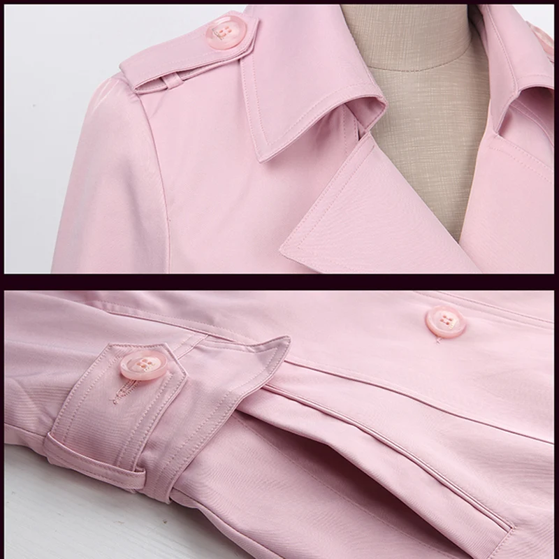 Spring Autumn Plus size Windbreaker Coat Women Korean Elegant Slim Trench coat Women's Casual Long-sleeved Button Overcoat a324
Spring Autumn Plus size Windbreaker Coat Women Korean Elegant Slim Trench coat Women's Casual Long-sleeved Button Overcoat a324