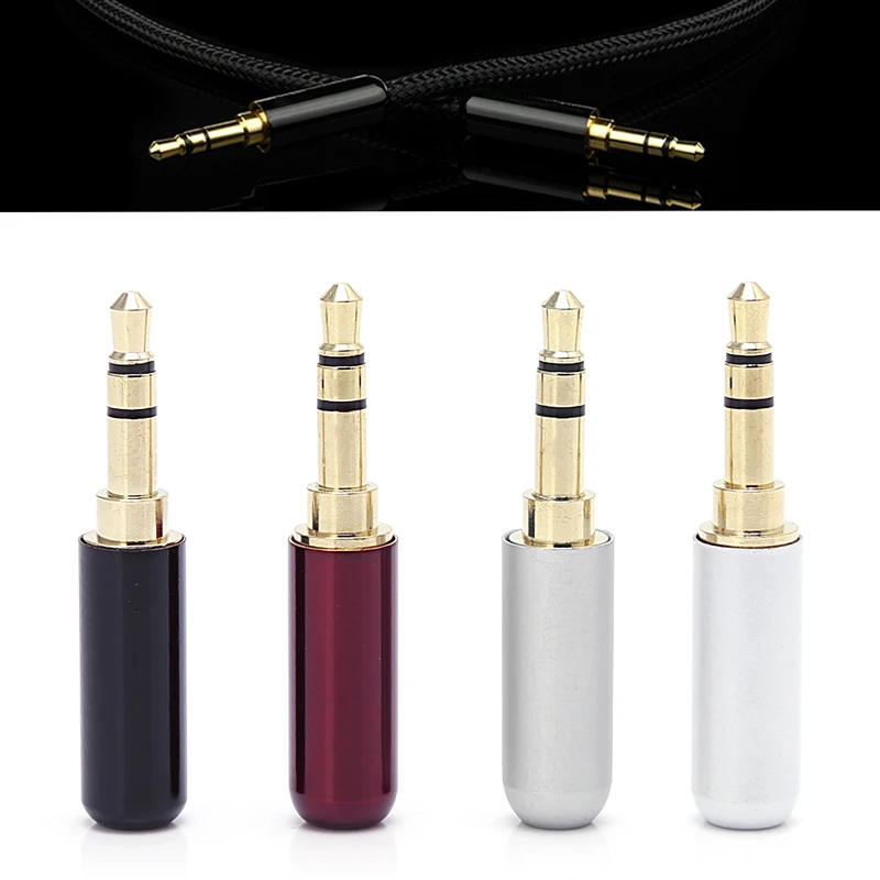 New 4pcs/set 3 Pole 3.5mm Audio Gold-Plated Headphone Plug RCA Connector Jack Stereo
New 4pcs/set 3 Pole 3.5mm Audio Gold-Plated Headphone Plug RCA Connector Jack Stereo