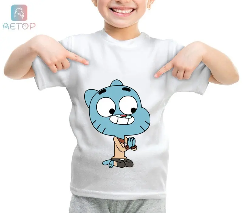 Новинка 2018 года забавная футболка с надписью The Amazing World Of Gumball 013 Kingdom милая летняя