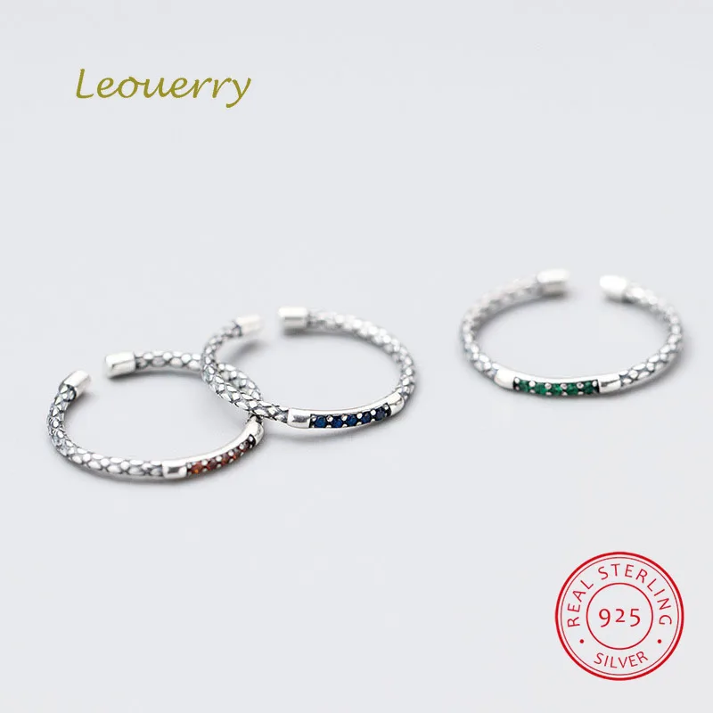 Leouerry 925 Sterling Silver Vintage Snake Design Zircon Open Rings Women Wild Adjustable Thin Finger Ring Party Fine Jewelry
Leouerry 925 Sterling Silver Vintage Snake Design Zircon Open Rings Women Wild Adjustable Thin Finger Ring Party Fine Jewelry