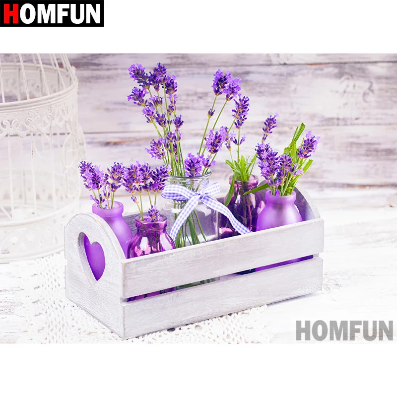 HOMFUN 5D DIY Diamond Painting Full Square/Round Drill "purple flower" Embroidery Cross Stitch gift Home Decor Gift A08040
HOMFUN 5D DIY Diamond Painting Full Square/Round Drill "purple flower" Embroidery Cross Stitch gift Home Decor Gift A08040