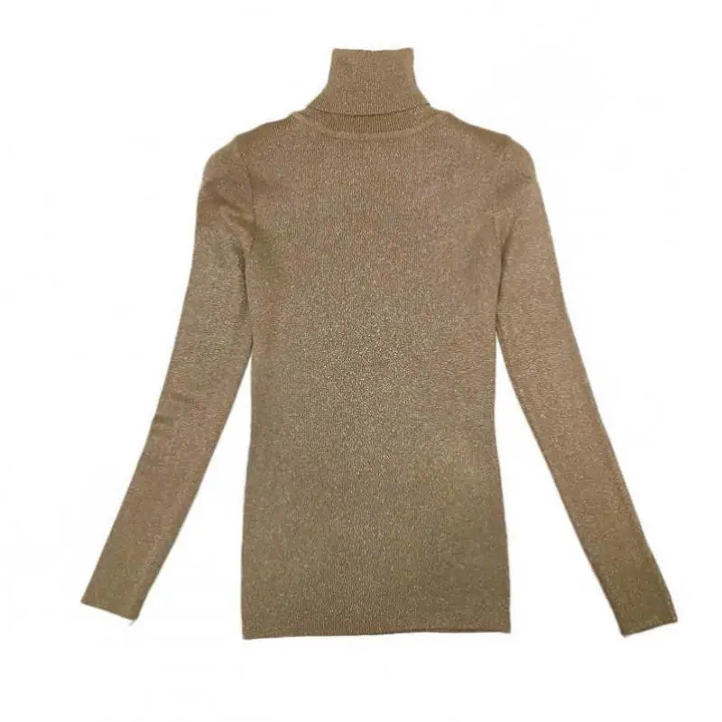 Autumn Winter Sparkling Casual Knitt Sweater Women Turtleneck Warm Pullovers Fashion Solid High Elasticity Soft Sweaters Femme
Autumn Winter Sparkling Casual Knitt Sweater Women Turtleneck Warm Pullovers Fashion Solid High Elasticity Soft Sweaters Femme