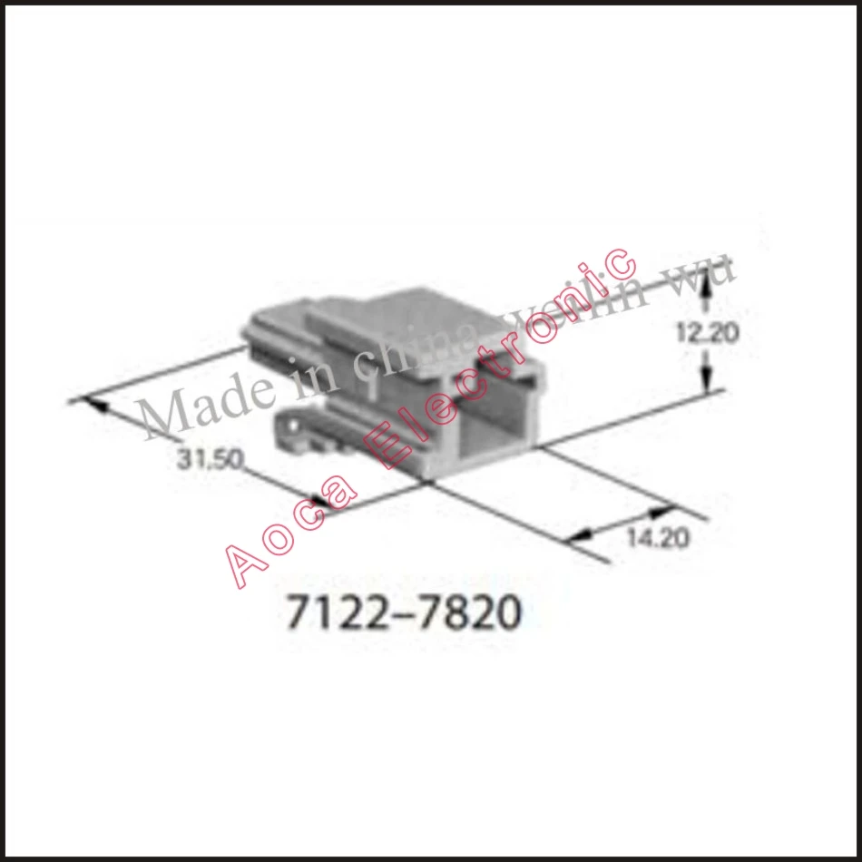 7122-7820 male wire connector female cable connector male 2 pin Male connector terminal block Plug seal
7122-7820 male wire connector female cable connector male 2 pin Male connector terminal block Plug seal