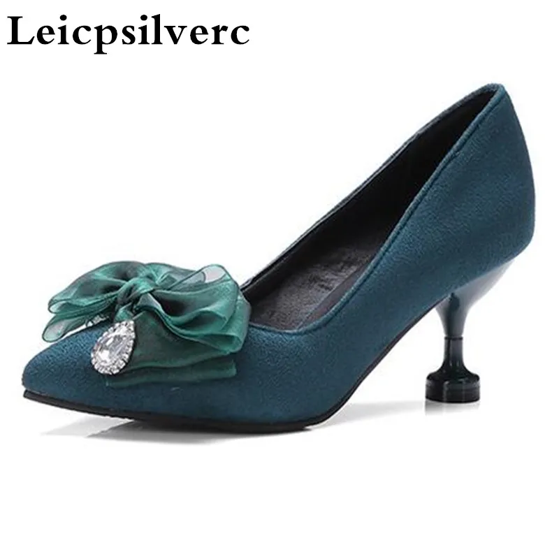 Spring and autumn new sweet butterfly knots single women shoes shallowly pointed high heels
Spring and autumn new sweet butterfly knots single women shoes shallowly pointed high heels