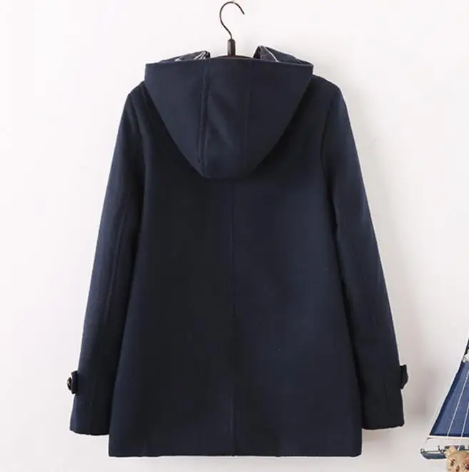 Japanese Autumn College Girls Style Horn Button Woolen Coat Women Long Slim Wool Hooded Warm Blends coat
Japanese Autumn College Girls Style Horn Button Woolen Coat Women Long Slim Wool Hooded Warm Blends coat