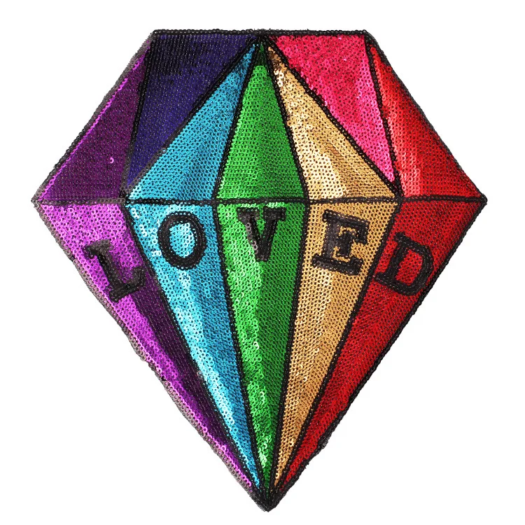 Rainbow Color Diamonds Applique Clothes Stickers Letter Love Badges Embroidered Sewing Big Backpack Patch For Clothing T Shirt
Rainbow Color Diamonds Applique Clothes Stickers Letter Love Badges Embroidered Sewing Big Backpack Patch For Clothing T Shirt