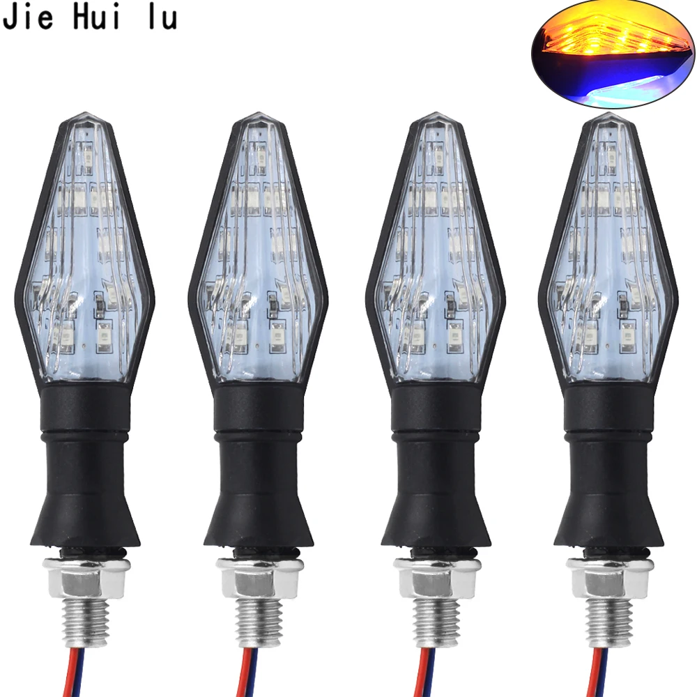 New 4pcs 12V Universal Motorcycle LED Turn Signal Light Indicators Amber Blinker Light Flashers Lighting Motorcycle Accessories
New 4pcs 12V Universal Motorcycle LED Turn Signal Light Indicators Amber Blinker Light Flashers Lighting Motorcycle Accessories