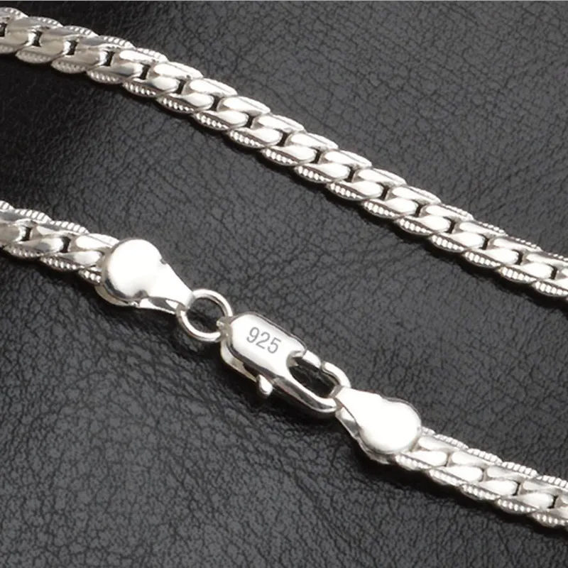 New 5mm Fashion Chain S925 Silver color Necklace Pendant Men's Jewelry Hot Sale Side Necklace
New 5mm Fashion Chain S925 Silver color Necklace Pendant Men's Jewelry Hot Sale Side Necklace