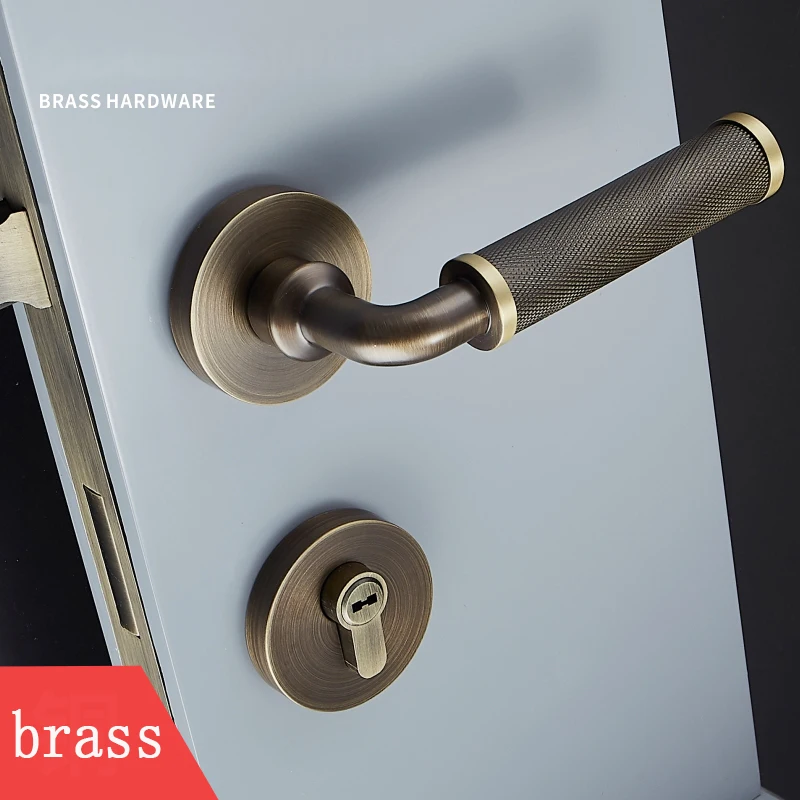 1Set Knurled/Textured Brass Material Interior Door Lock Living Room/Bedroom Gold Door Handle Lock For 35-50mm Doors JF1883
1Set Knurled/Textured Brass Material Interior Door Lock Living Room/Bedroom Gold Door Handle Lock For 35-50mm Doors JF1883