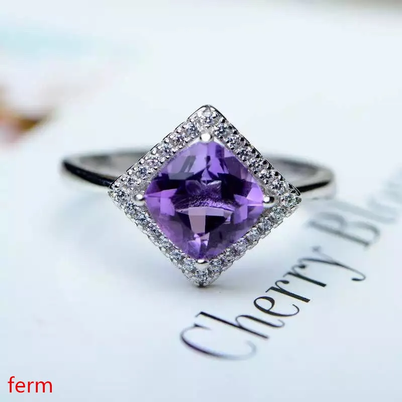 KJJEAXCMY Fine jewelry Korean style mini fresh 925 silver inlaid natural Brazilian amethyst ring classic ring
KJJEAXCMY Fine jewelry Korean style mini fresh 925 silver inlaid natural Brazilian amethyst ring classic ring