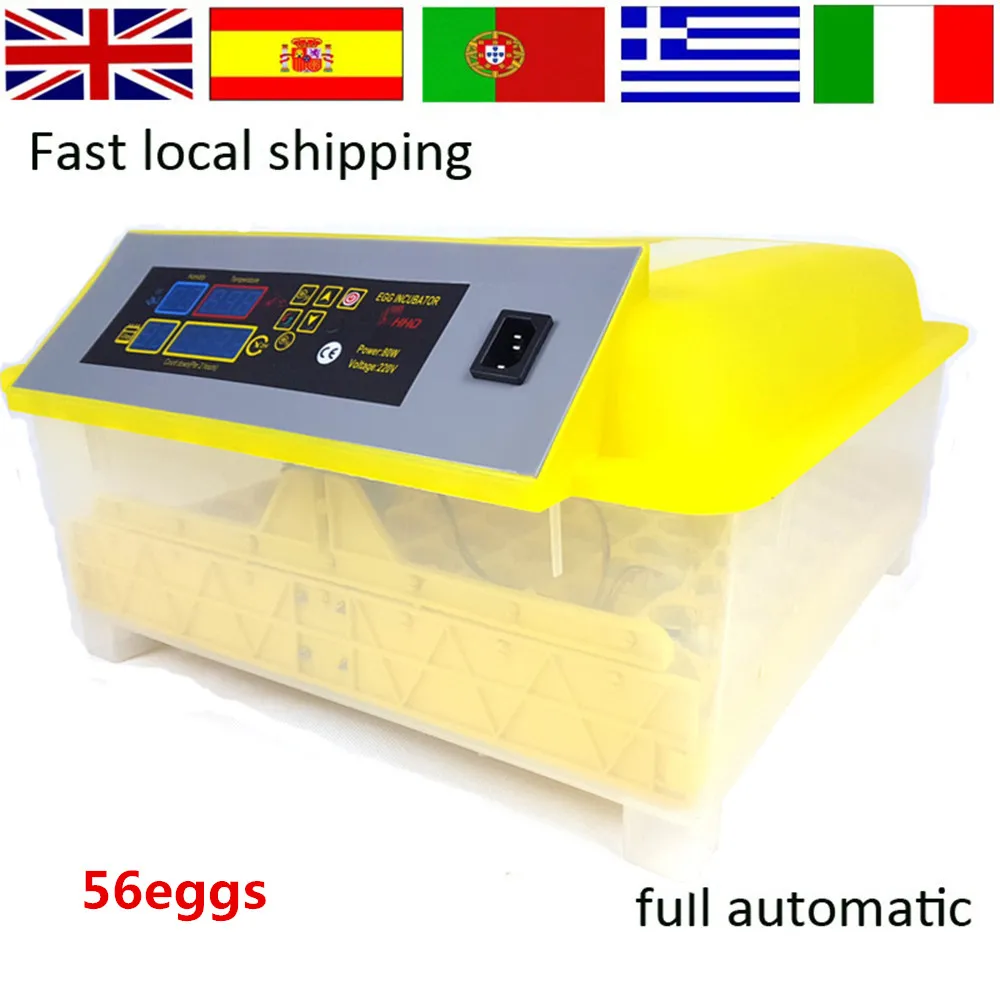 Полностью автоматический Яйцо-Токарные Автоматические 56 Яиц Инкубатор яйца