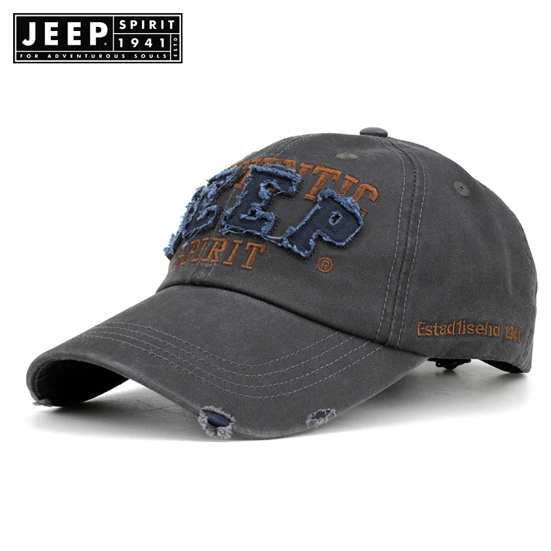 Бренд JEEP SPIRIT летняя бейсболка для женщин и мужчин сетчатая дышащая круглая Кепка