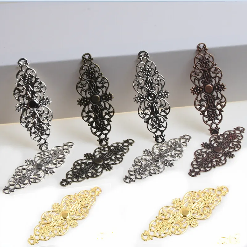 50Pcs Filigree Wraps Connectors Metal Decoration Crafts DIY Jewelry Findings DIY Connector Accessories
50Pcs Filigree Wraps Connectors Metal Decoration Crafts DIY Jewelry Findings DIY Connector Accessories