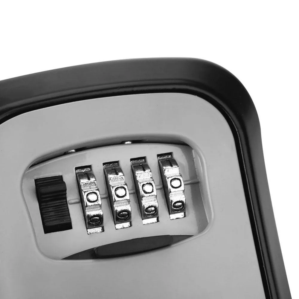 Портативный настенный Сейф с 4 клавишами паролей комбинированный замок из