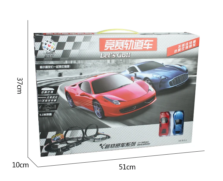Electric track racing car 1/43 620cm rail road Roller double RC toy for boys gift kids toy cars educational toys for children
Electric track racing car 1/43 620cm rail road Roller double RC toy for boys gift kids toy cars educational toys for children