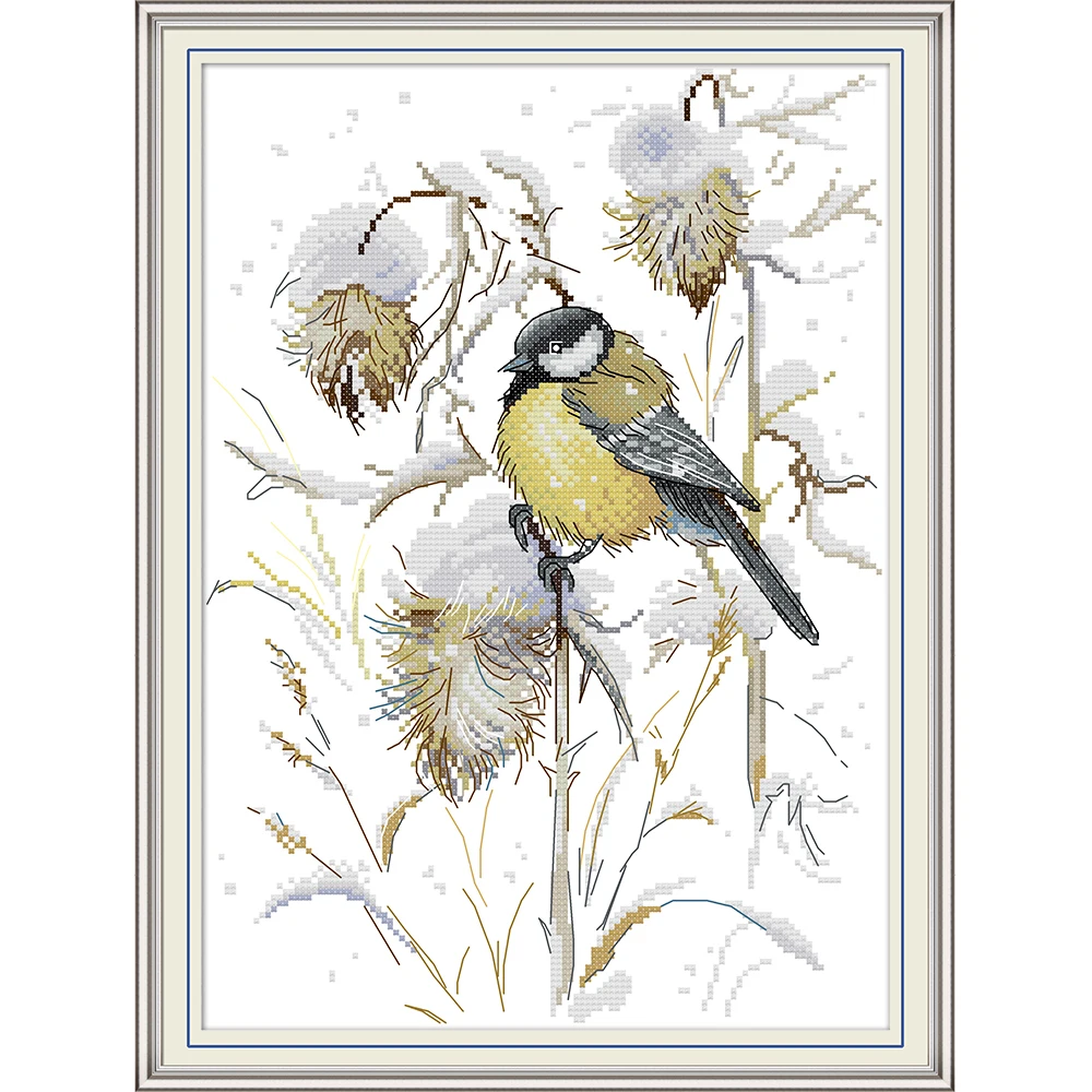 NKF Bird in Late Autumn Cross Stitch Kits Embroidery Needlework Set 11CT 14CT Chinese Cross Stitch for Home Decor
NKF Bird in Late Autumn Cross Stitch Kits Embroidery Needlework Set 11CT 14CT Chinese Cross Stitch for Home Decor