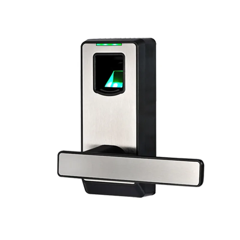 Биометрический Дверной замок с механическим ключом Бесплатная ручка умный вход