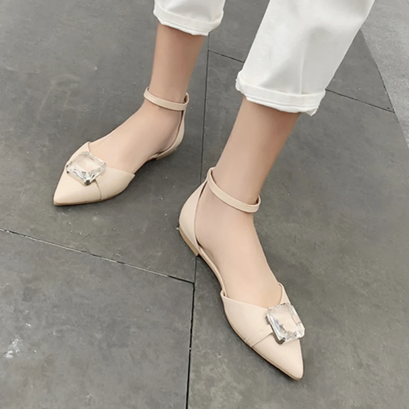 ISNOM Summer Sandals Women Flat Sandals Women 2019 Genuine Leather Shoes Female Crystal Ankle Strap Casual Pointed Toe Shoes
ISNOM Summer Sandals Women Flat Sandals Women 2019 Genuine Leather Shoes Female Crystal Ankle Strap Casual Pointed Toe Shoes