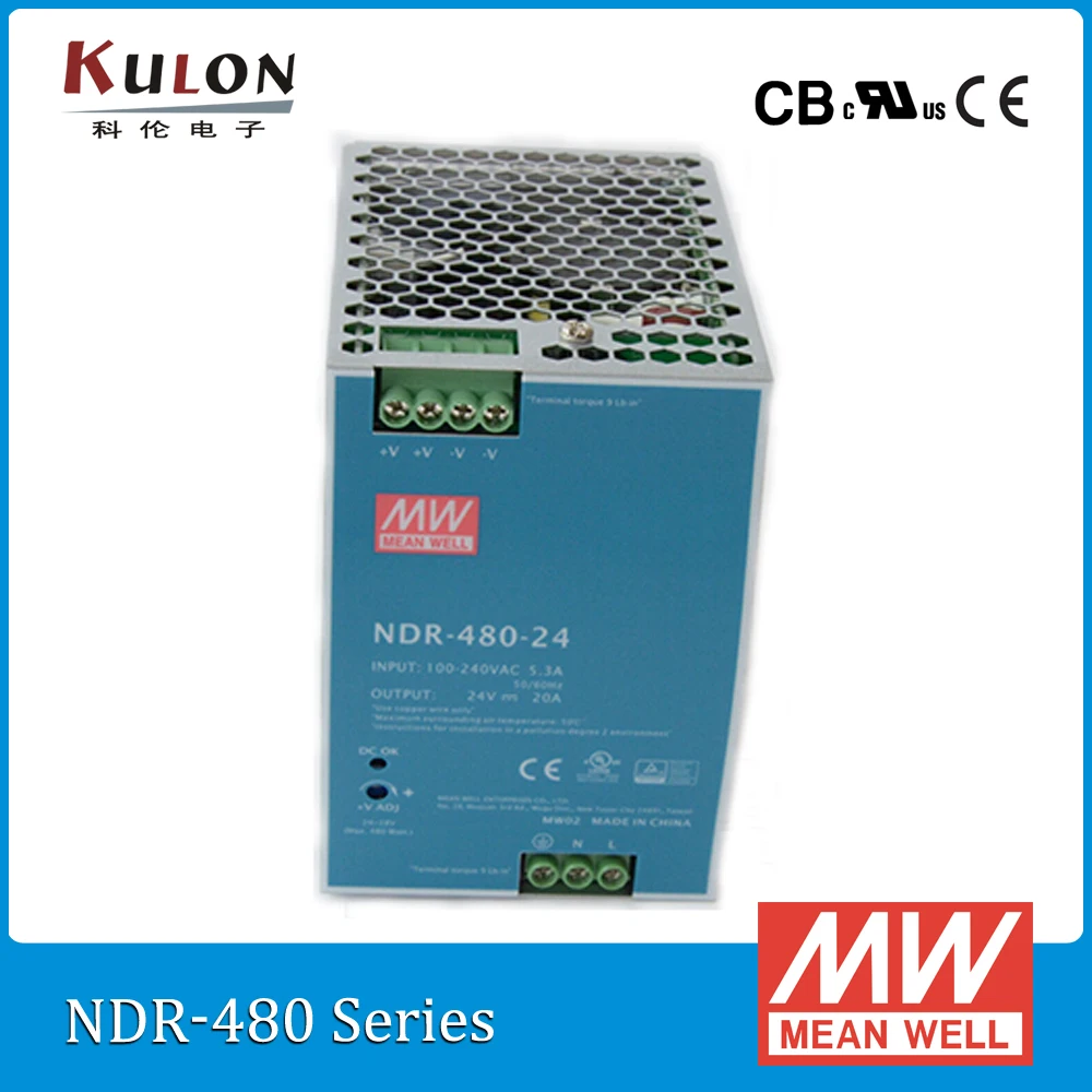 Подлинный MEAN WELL NDR-480-48 одиночный выход 480 Вт 48 в 10 А Промышленный источник питания Meanwell на DIN-рейке
Подлинный MEAN WELL NDR-480-48 одиночный выход 480 Вт 48 в 10 А Промышленный источник питания Meanwell на DIN-рейке