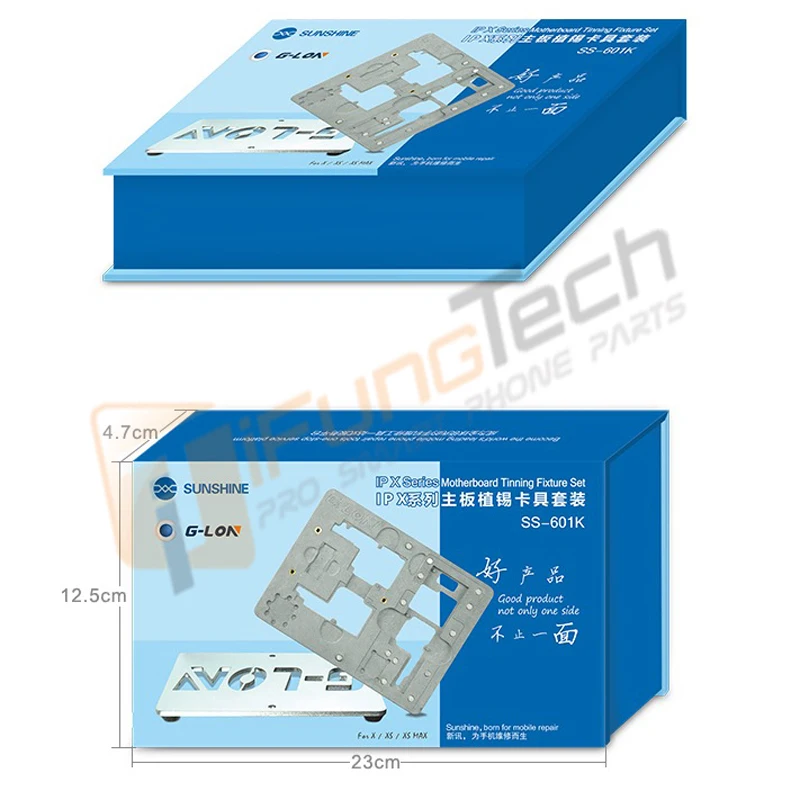 SUNSHINE SS-601K for iPhone X / XS / XSMAX repair motherboard repair fixture set double-sided magnetic fixed design fixture
SUNSHINE SS-601K for iPhone X / XS / XSMAX repair motherboard repair fixture set double-sided magnetic fixed design fixture