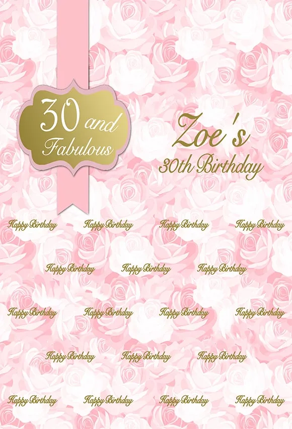 30th Happy Birthday Fabulous Celebration Scene Newborn Photography Backgrounds Custom Flowers Photographic Studio Photo Backdrop
30th Happy Birthday Fabulous Celebration Scene Newborn Photography Backgrounds Custom Flowers Photographic Studio Photo Backdrop
