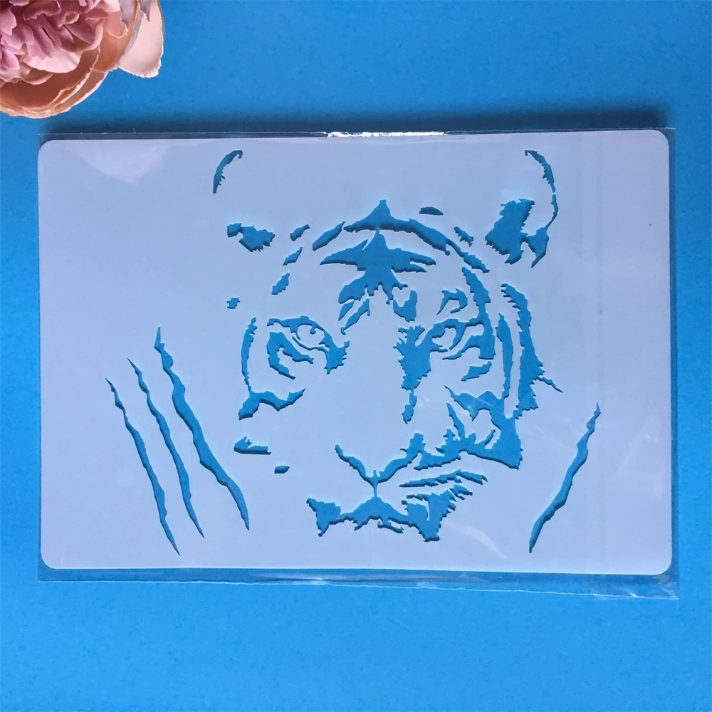 Hot A4 Tiger DIY Layering Stencils Painting Scrapbook Coloring Embossing Album Decorative Paper Card Template
Hot A4 Tiger DIY Layering Stencils Painting Scrapbook Coloring Embossing Album Decorative Paper Card Template
