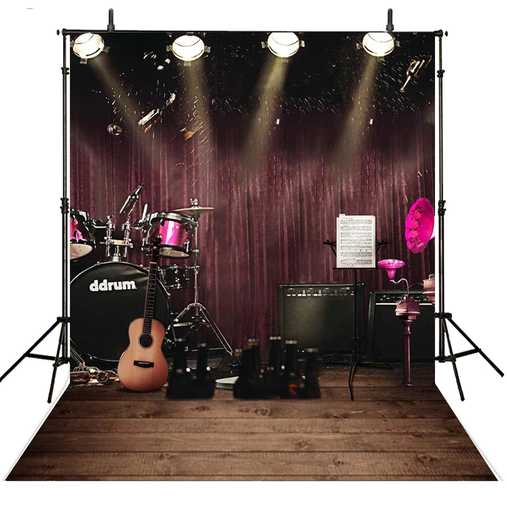 Виниловый фон для студийной фотосъемки с изображением музыки|photography backdrops|vinyl