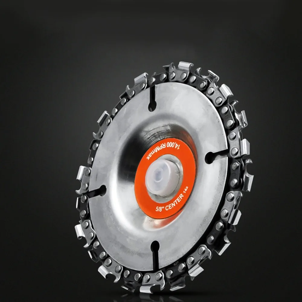 4 Inch Grinder Chain Disc 22 Tooth Wood Carving Disc Angle Grinder used in any directions practical saw teeth
4 Inch Grinder Chain Disc 22 Tooth Wood Carving Disc Angle Grinder used in any directions practical saw teeth