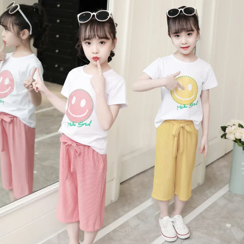 Girl Short Sleeve + Casual Pants Kids Clothing Suits Cartoon Print Children Sets for Girl Sports Set 4-14 Ages Teensch Clothing
Girl Short Sleeve + Casual Pants Kids Clothing Suits Cartoon Print Children Sets for Girl Sports Set 4-14 Ages Teensch Clothing