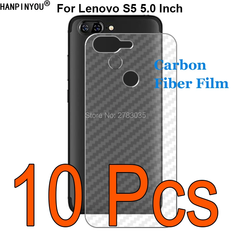 10 шт./лот для Lenovo S5 5 7 "3D ультратонкая прозрачная задняя пленка из углеродного