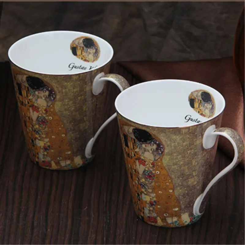 High grade Creative gift elegant oil painting colored drawing ceramic bone china coffee milk tea cup large capacity lovers mugs
High grade Creative gift elegant oil painting colored drawing ceramic bone china coffee milk tea cup large capacity lovers mugs