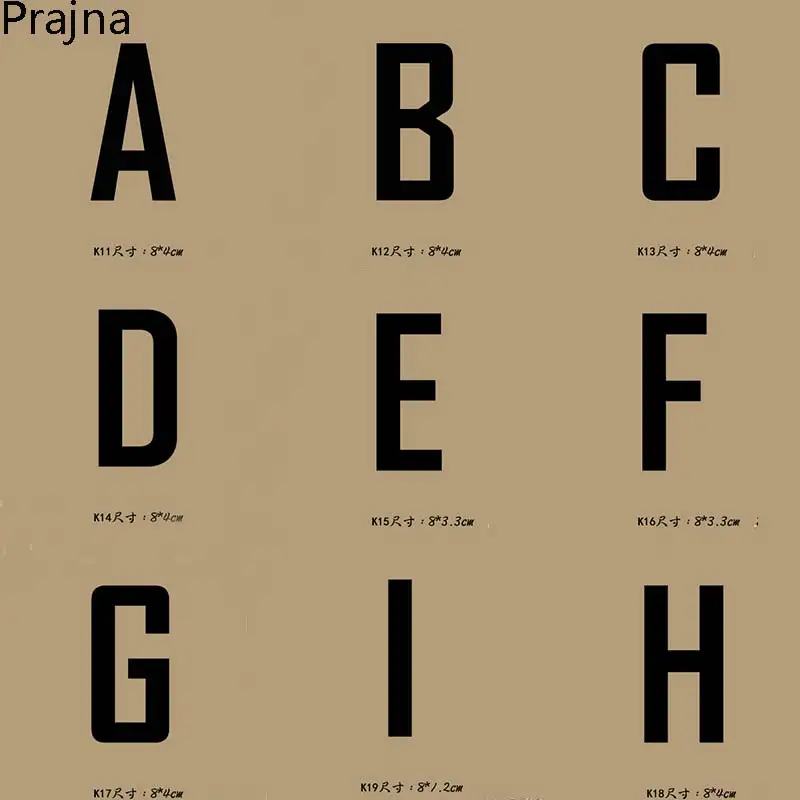 Prajna нашивки с алфавитом, термоклейкие наклейки с буквами, Термотрансферная нашивка с логотипом, аппликация для одежды «сделай сам», модная ...
Prajna нашивки с алфавитом, термоклейкие наклейки с буквами, Термотрансферная нашивка с логотипом, аппликация для одежды «сделай сам», модная ...