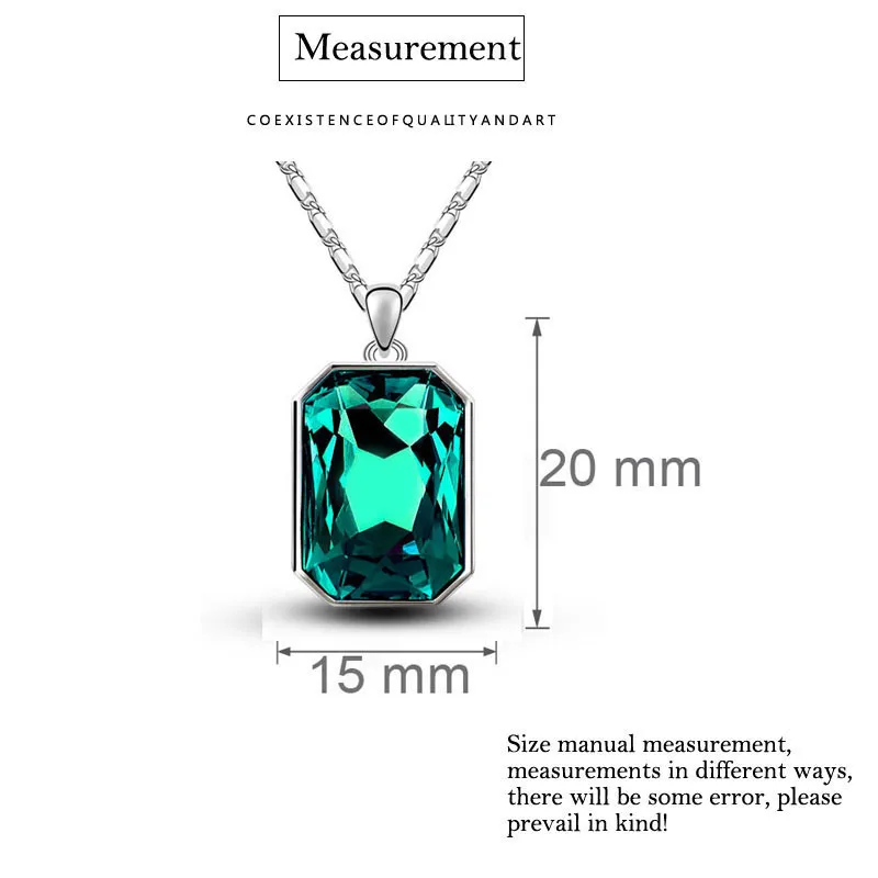 Utimtree Top Quality Big Rectangle Crystal Woman Necklaces Jewellery Fashion Silver Pendants Necklace For Bridal Wedding Gifts
Utimtree Top Quality Big Rectangle Crystal Woman Necklaces Jewellery Fashion Silver Pendants Necklace For Bridal Wedding Gifts