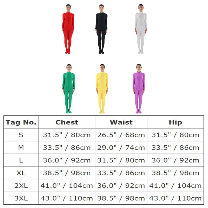 

Zentai Costumes Full Body Unitard Spandex Bodysuit Skin Tight Catsuit Cosplay Costumes Adult Unisex Lycra Dancewear Jumpsuit