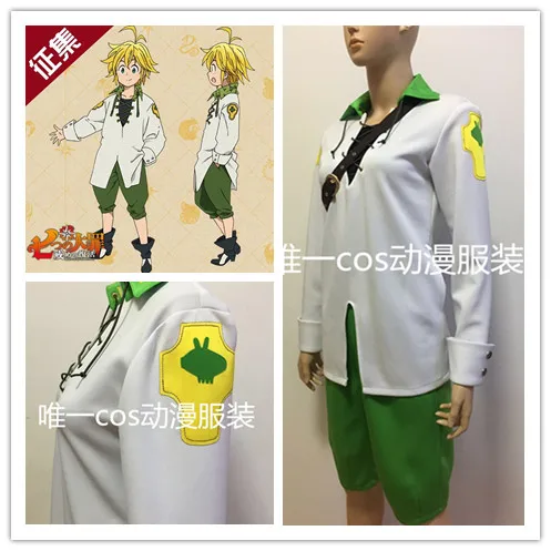 Костюм для косплея Nanatsu no Taizai Meliodas, семь смертных грехов, зеленый костюм для косплея, E001
Костюм для косплея Nanatsu no Taizai Meliodas, семь смертных грехов, зеленый костюм для косплея, E001