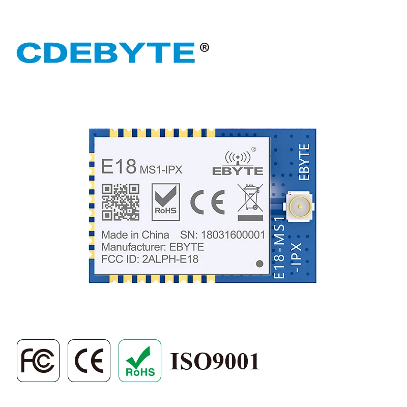 Zigbee IO CC2530 2.4Ghz 2.5mW IPX Antenna E18-MS1-IPX IoT uhf Mesh Network Wireless Transceiver Transmitter Receiver RF Module
Zigbee IO CC2530 2.4Ghz 2.5mW IPX Antenna E18-MS1-IPX IoT uhf Mesh Network Wireless Transceiver Transmitter Receiver RF Module