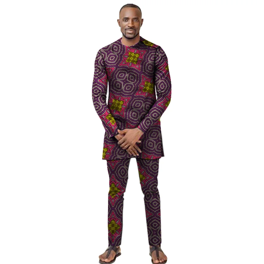 African Men Shirt Matching Pnt Fashion Dashiki Tops+Trousers Custom Made Men's Outfits Ankara Pant Set For Party
African Men Shirt Matching Pnt Fashion Dashiki Tops+Trousers Custom Made Men's Outfits Ankara Pant Set For Party