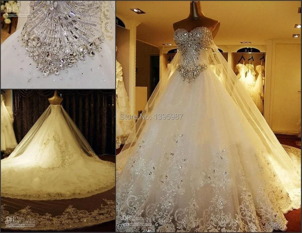 Bling Luxury A-Line Wedding Dress Bridal Gown Crystals Beaded Bodice Tulle Lace Cathedral Train Bandage Lace-Up Back
Bling Luxury A-Line Wedding Dress Bridal Gown Crystals Beaded Bodice Tulle Lace Cathedral Train Bandage Lace-Up Back