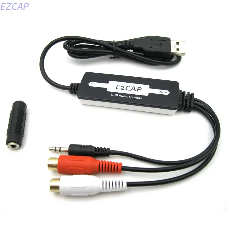 3 5 мм RCA RL к USB 2 0 аудио карта захвата. Преобразование любой аналоговый в MP3
